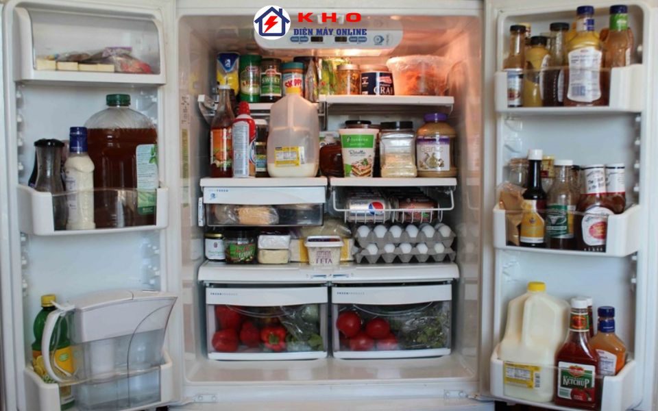 Tủ lạnh Panasonic không lạnh do chứa quá nhiều thực phẩm