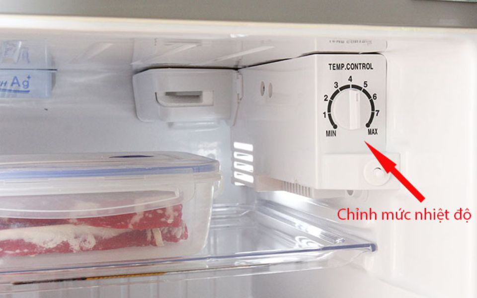 tủ lạnh Panasonic không lạnh do điều chỉnh nhiệt độ sai