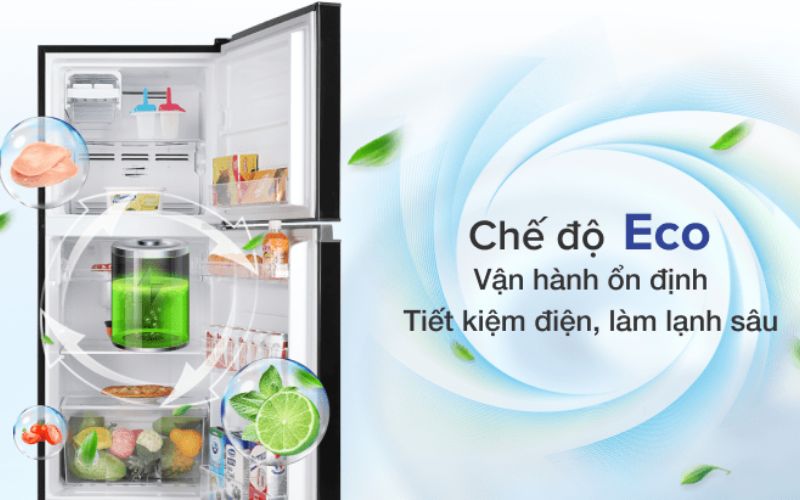 Chế độ Eco trên tủ lạnh Toshiba - Tiết kiệm điện năng