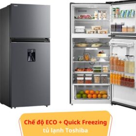 Cách bật chế độ Eco và Quick Freezing trên tủ lạnh Toshiba