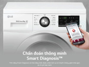 Máy giặt LG Inverter 9kg FM1209S6W lồng ngang - Theo dõi và chuẩn đoán tình trạng máy giặt bằng điện thoại