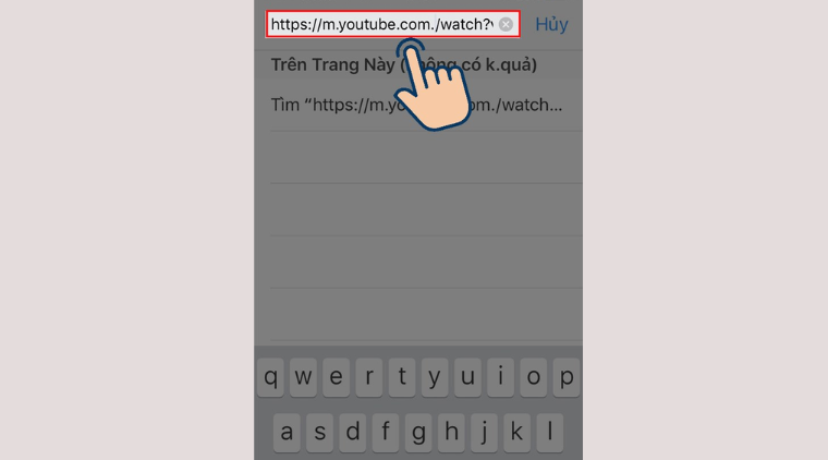 Trên trình duyệt URL của video, bạn thêm dấu chấm “.’’ vào sau “.com” của link.