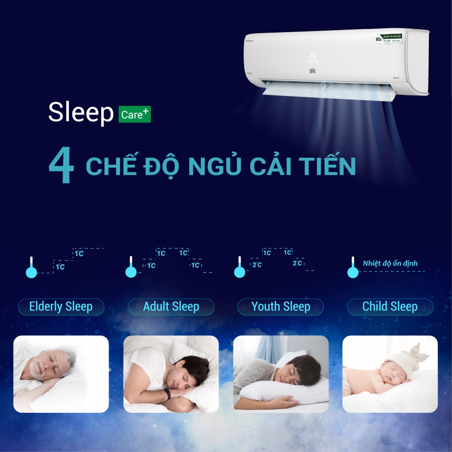 Chế độ ngủ Sleep Care chăm sóc giấc ngủ chuyên sâu