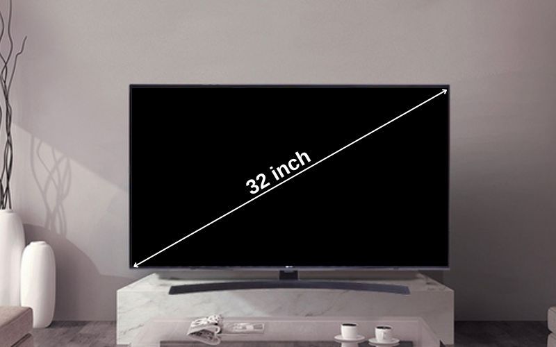 Cách tính kích thước màn hình tivi 32 inch