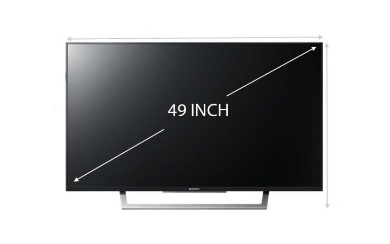 kích thước màn hình tivi 49 inch