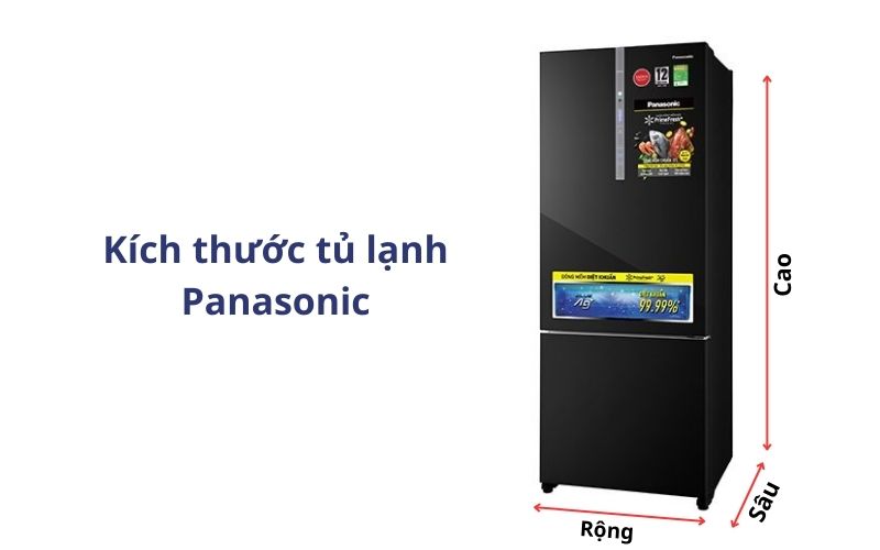 Kích thước tủ lạnh Panasonic