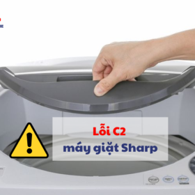Nguyên nhân máy giặt Sharp báo lỗi C2. Cách khắc phục