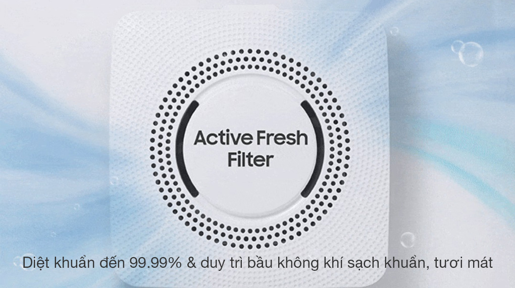 Hệ thống lọc Active Fresh Filter diệt khuẩn đến 99.99%