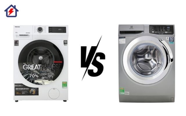 So sánh máy giặt Toshiba và Electrolux