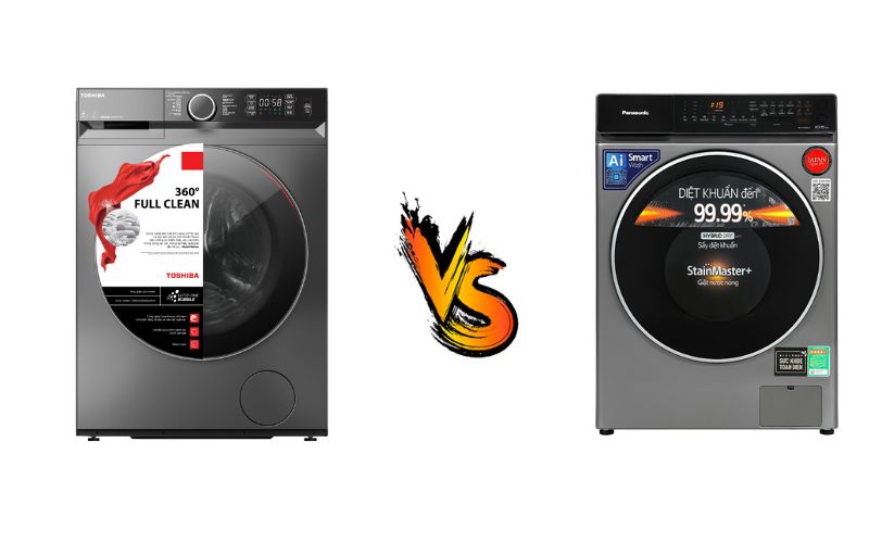So sánh máy giặt Toshiba và Panasonic