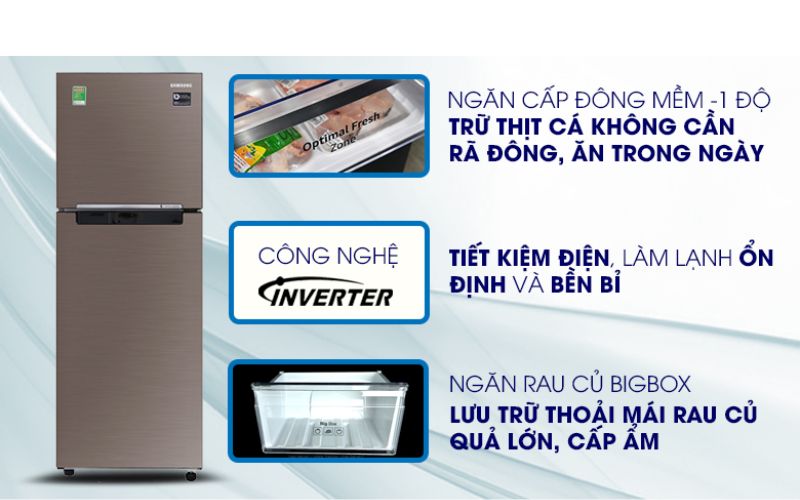 Tủ Lạnh Samsung RT35K5982BS/SV 362 Lít Giá Rẻ