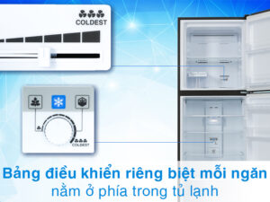 Tủ lạnh Sharp Inverter 360 lít SJ-XP382AE-DS - Bảng điều khiển