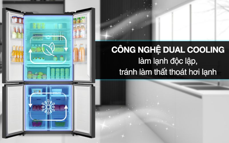 tủ lạnh Toshiba 4 cánh 600 lít - Công nghệ làm lạnh nhanh, hiện đại