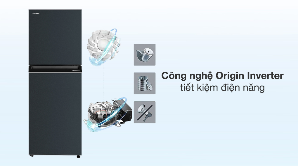 Tủ lạnh Toshiba Inverter 194 lít GR-RT252WE-PMV(52) - Công nghệ tiết kiệm điện