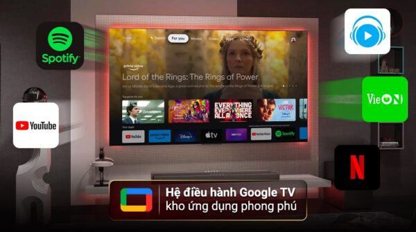 Google Tivi QLED TCL 4K 55 inch 55C745