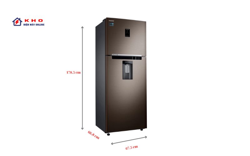 Kích thước tủ lạnh 2 cánh Samsung