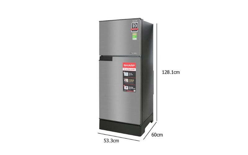 Kích thước tủ lạnh Sharp 180L