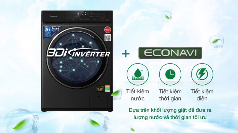 Máy giặt sấy Panasonic Inverter 9.5 Kg NA-V95FR1BVT - Công nghệ tiết kiệm điện