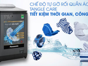 Máy giặt Panasonic Inverter 10.5 Kg NA-FD10AR1BV-Hạn chế xoắn rối quần áo cùng Tangle Care