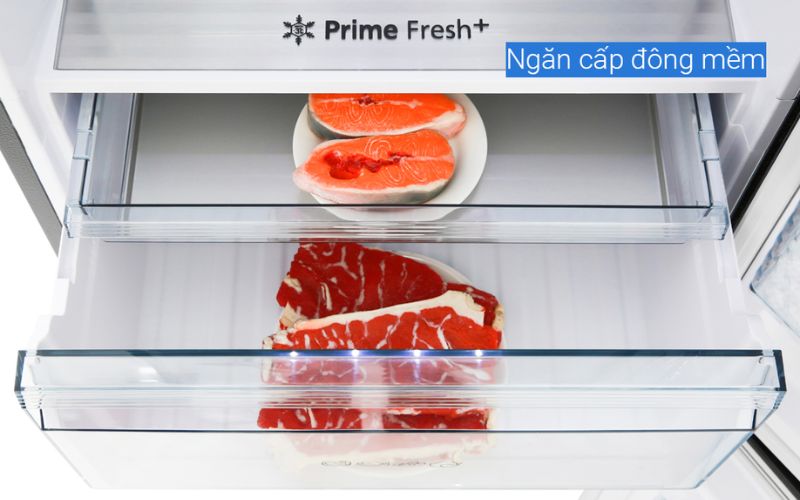 Ngăn đông mềm Prime Fresh+ bảo quản thực phẩm tươi sống ở nhiệt độ -3 độ C