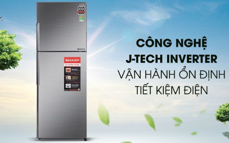Tủ lạnh Sharp Inverter 2 cánh tiết kiệm điện tối đa