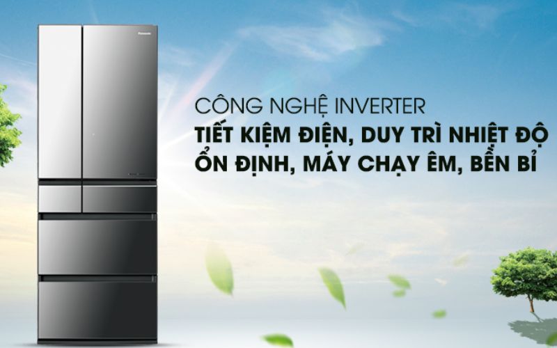 Tủ lạnh Side by side Panasonic Inverter tiết kiệm điện 40%