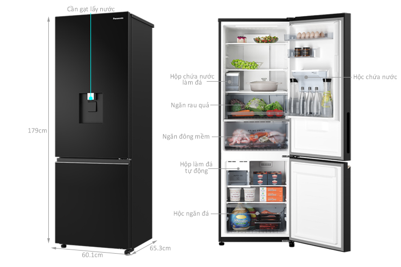 Tủ lạnh Panasonic Inverter 325 lít NR-BV361GPKV
