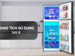 Tủ lạnh Hitachi Inverter 349 lít R-FVY480PGV0 GBK - Ngăn đá và ngăn lạnh