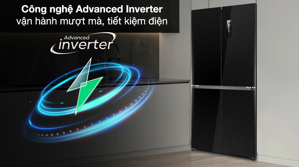 Tủ lạnh Casper Inverter 425 lít Multi door RM-430VBM - Công nghệ tiết kiệm điện
