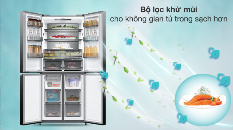 Tủ lạnh Casper Inverter 425 lít Multi door RM-430VBM - Công nghệ kháng khuẩn, khử mùi