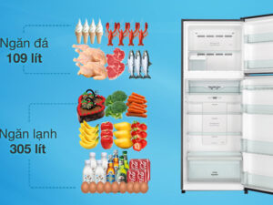 Tủ lạnh Hitachi Inverter 406 lít R-FVX510PGV9 MIR - Dung tích ngăn đá 109 lít, ngăn lạnh 305 lít 