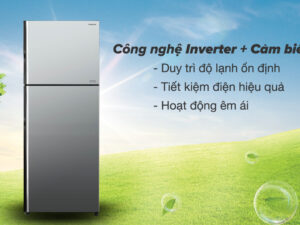 Tủ lạnh Hitachi Inverter 406 lít R-FVX510PGV9 MIR - Công nghệ Inverter tích hợp cảm biến Eco mang lại hiệu quả tiết kiệm điện 