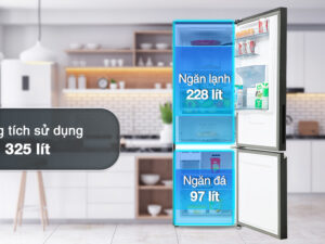 Tủ lạnh Panasonic Inverter 325 lít NR-BV361WGKV - Ngăn đá và ngăn lạnh