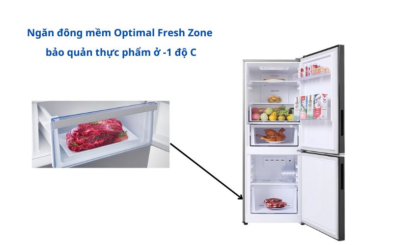 Tủ lạnh Samsung có ngăn đông mềm Optimal Fresh Zone