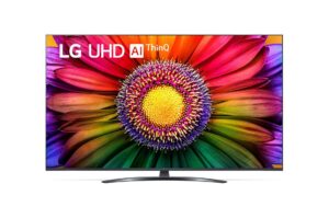 LG Tivi LG UHD UR811 55 inch 2023 4K Smart TV | 55UR811, A front view of the LG UHD TV, 55UR811C0SB