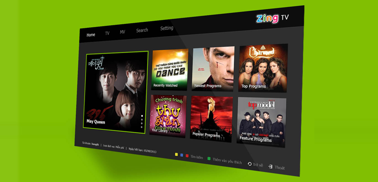 Zing tv - App xem phim trên tivi miễn phí