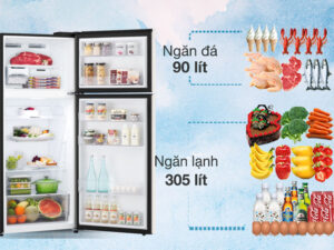 Tủ lạnh LG Inverter 395 lít GN-B392BG - Dung tích ngăn đá 90 lít, ngăn lạnh 305 lít