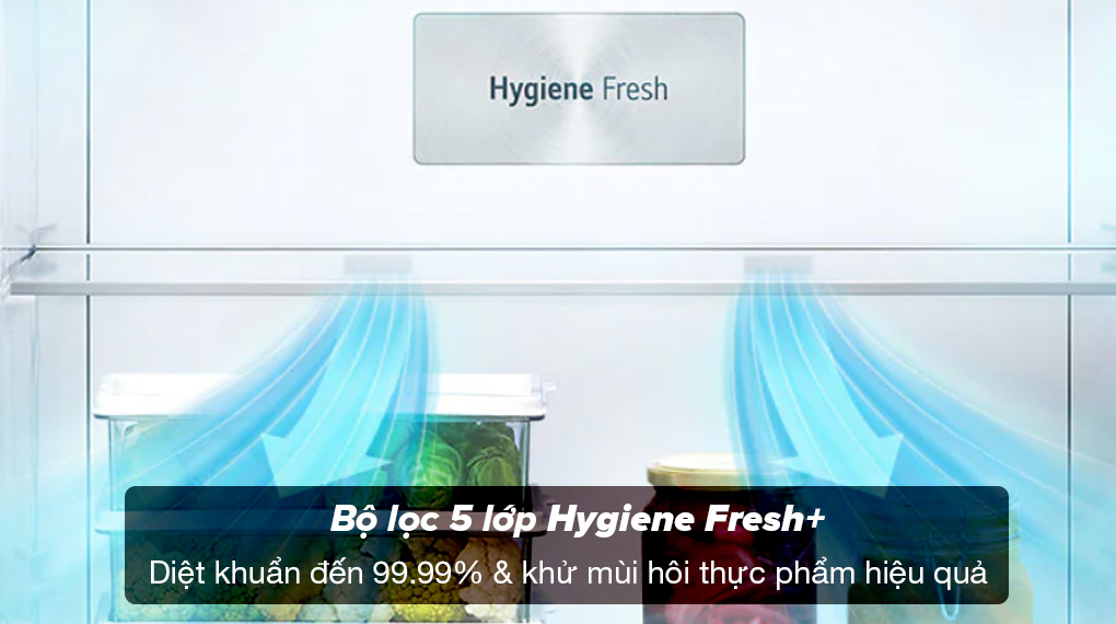 Bộ lọc 5 lớp Hygiene Fresh diệt khuẩn và khử mùi thực phẩm giúp bảo quản thực phẩm lâu hơn