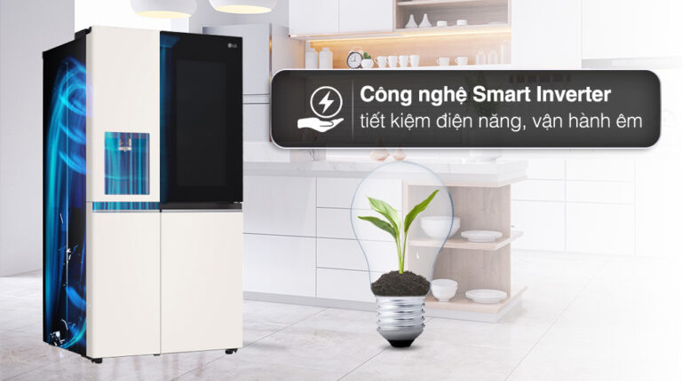 Tủ lạnh LG Inverter 635 Lít Side By Side InstaView Door-in-Door GR-X257BG - Smart Inverter