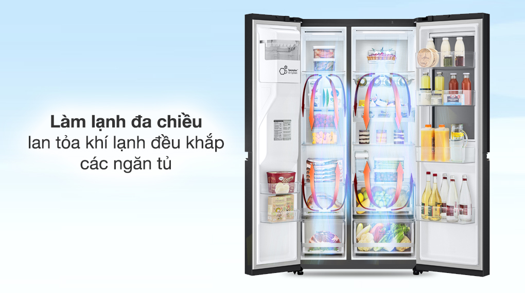 Tủ lạnh LG Inverter 635 Lít Side By Side InstaView Door-in-Door GR-X257BL - Công nghệ làm lạnh Công nghệ bảo quản thực phẩm