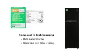 Công suất tủ lạnh Samsung