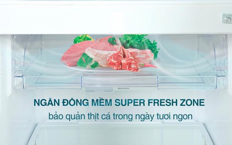 Ngăn đông mềm Super Fresh Zone bảo quản thịt cá trong ngày tươi ngon