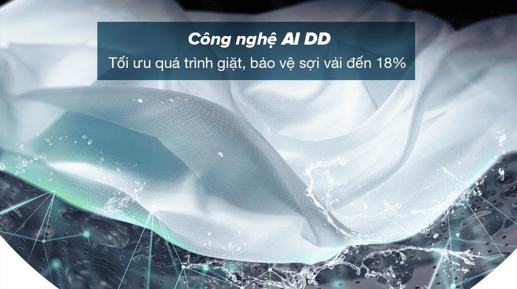 Máy giặt sấy LG Inverter giặt 12 kg - sấy 7 kg FV1412H3BA - Công nghệ AI DD bảo vệ sợi vải đến 18%