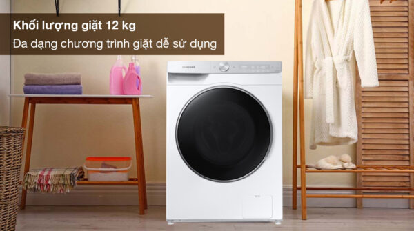 Máy giặt Samsung AI Ecobubble Inverter 12 kg WW12CGP44DSHSV - Khối lượng giặt