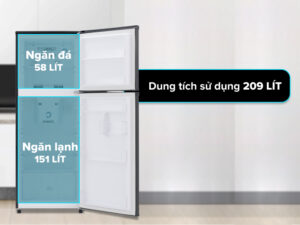 Tủ lạnh Funiki 209 lít HR T6209TDG - Dung tích sử dụng