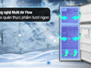 Tủ lạnh Toshiba Inverter 409 lít GR-RT535WEA-PMV(06)-MG - Multi Air Flow