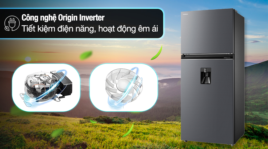 Tủ lạnh Toshiba Inverter 409 lít GR-RT535WEA-PMV(06)-MG - Inverter