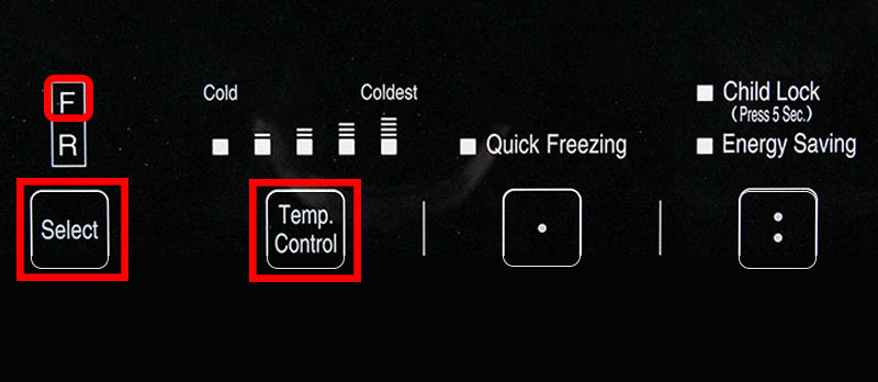 Điều chỉnh nhiệt độ ngăn đông