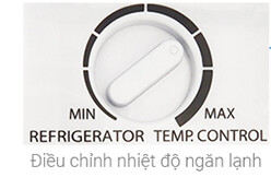 Điều chỉnh nhiệt độ ngăn mát tủ lạnh Toshiba