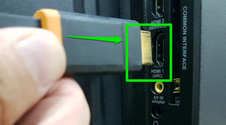 Tìm chính xác cổng của HDMI (ARC) 
